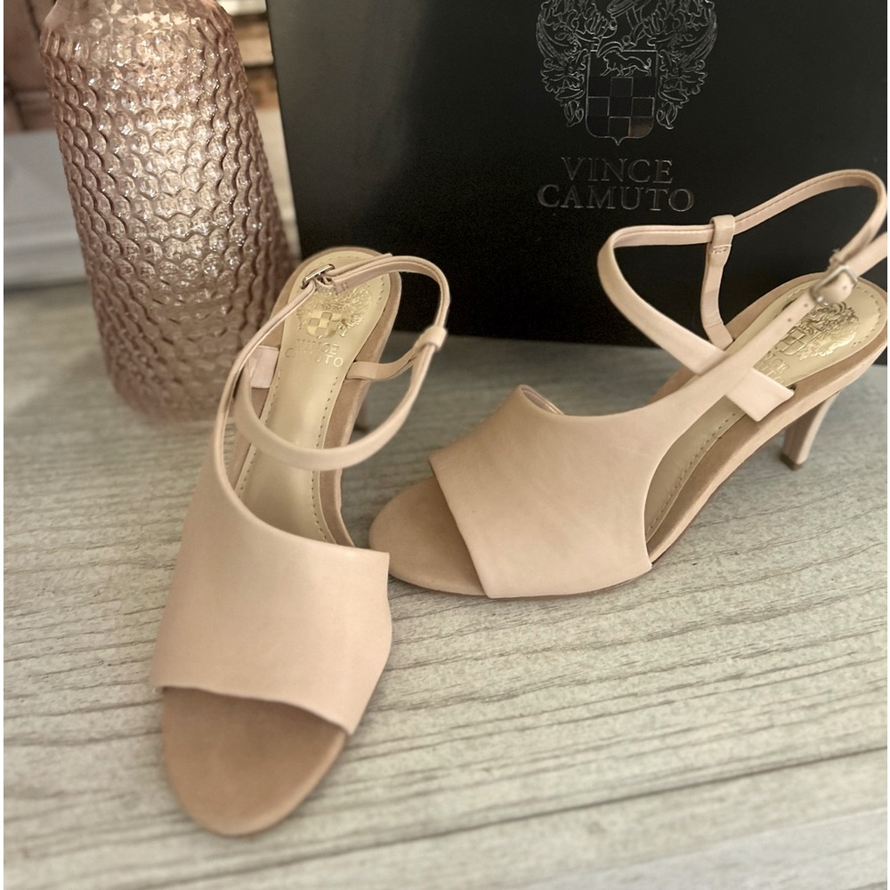 Vince Camuto Razayna heels sandals blush pink size 6.5 New in box